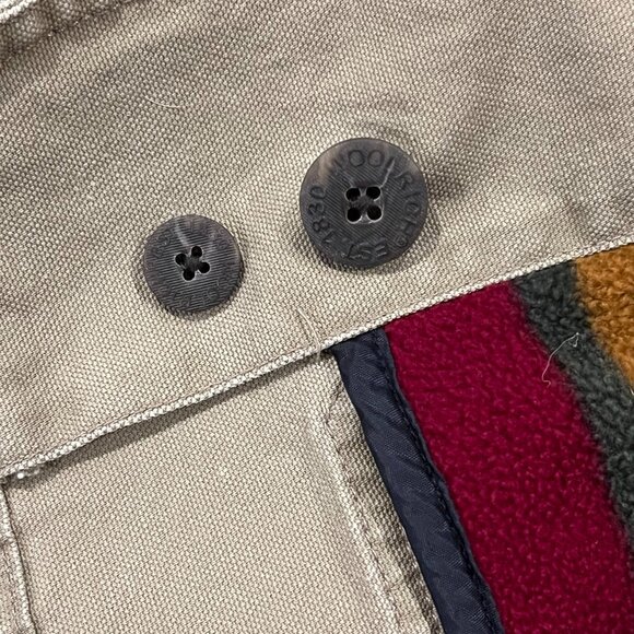 Woolrich Canvas Fleece Lined Chore Jacket Dark Wheat, XXL - Picture 9 of 11